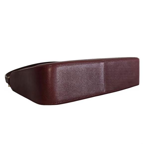 Burberry Leather Baguette Bag In Burgandy-COA Included-EUC - Picture 5 of 16